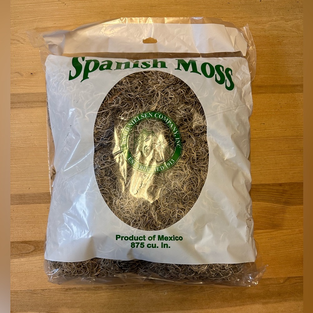 NWT Spanish Moss Premium Grade 875 cu in